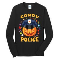 Candy Police Halloween Party Costume Security Funny Tall Long Sleeve T-Shirt