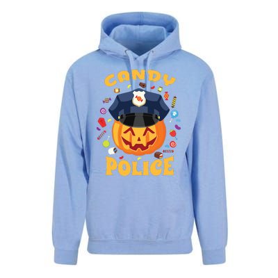 Candy Police Halloween Party Costume Security Funny Unisex Surf Hoodie