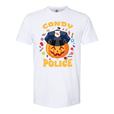 Candy Police Halloween Party Costume Security Funny Softstyle CVC T-Shirt