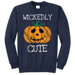 Cute Pumpkin Halloween Funny Quote Littles Sweatshirt