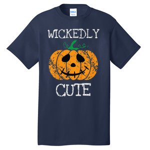 Cute Pumpkin Halloween Funny Quote Littles Tall T-Shirt