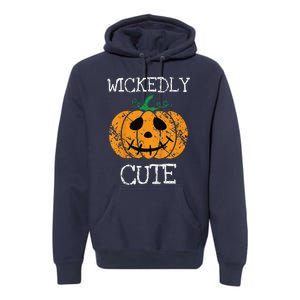 Cute Pumpkin Halloween Funny Quote Littles Premium Hoodie