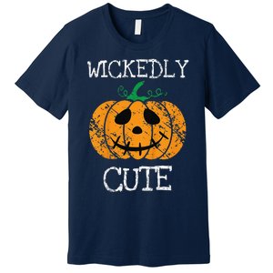 Cute Pumpkin Halloween Funny Quote Littles Premium T-Shirt