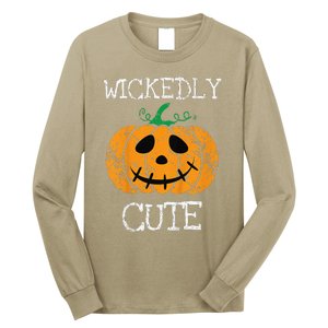 Cute Pumpkin Halloween Funny Quote Littles Long Sleeve Shirt