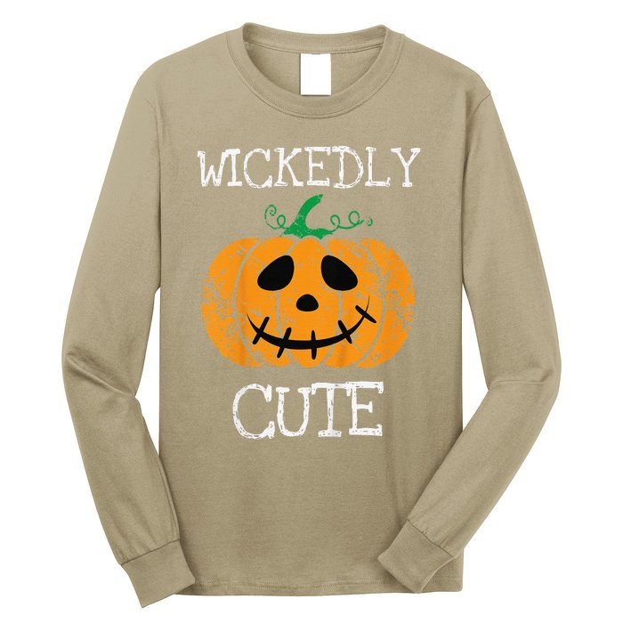 Cute Pumpkin Halloween Funny Quote Littles Long Sleeve Shirt