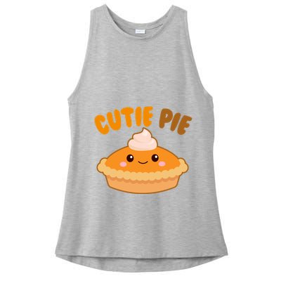 Cutie Pie Holiday Cute Gift Ladies PosiCharge Tri-Blend Wicking Tank