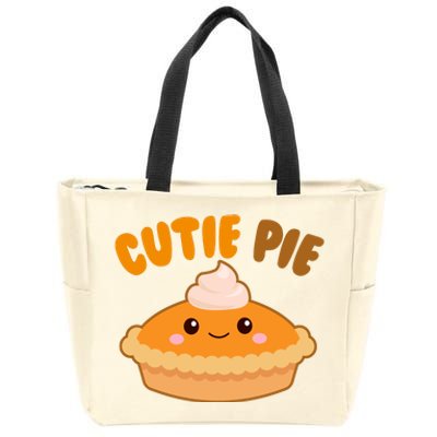 Cutie Pie Holiday Cute Gift Zip Tote Bag