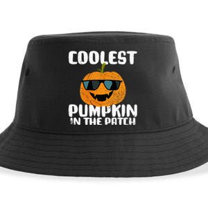 Coolest Pumpkin In The Patch Halloween Girls Kids Sustainable Bucket Hat