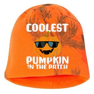 Coolest Pumpkin In The Patch Halloween Girls Kids Kati - Camo Knit Beanie