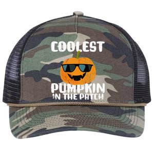 Coolest Pumpkin In The Patch Halloween Girls Kids Retro Rope Trucker Hat Cap