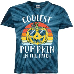 Coolest Pumpkin In The Patch Toddle Kids Boy Halloween Kids Tie-Dye T-Shirt