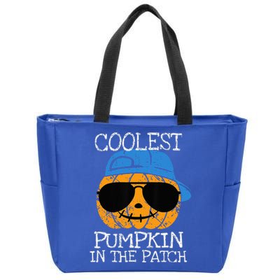 Coolest Pumpkin In The Patch Halloween Zip Tote Bag