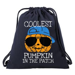 Coolest Pumpkin In The Patch Halloween Drawstring Bag