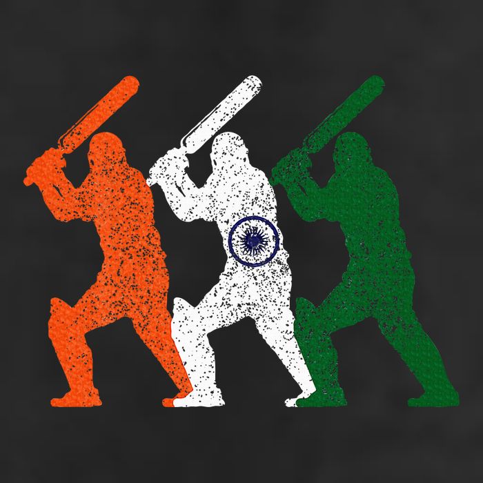 Cricket Player Indian Flag Vintage India Cricket Beanie