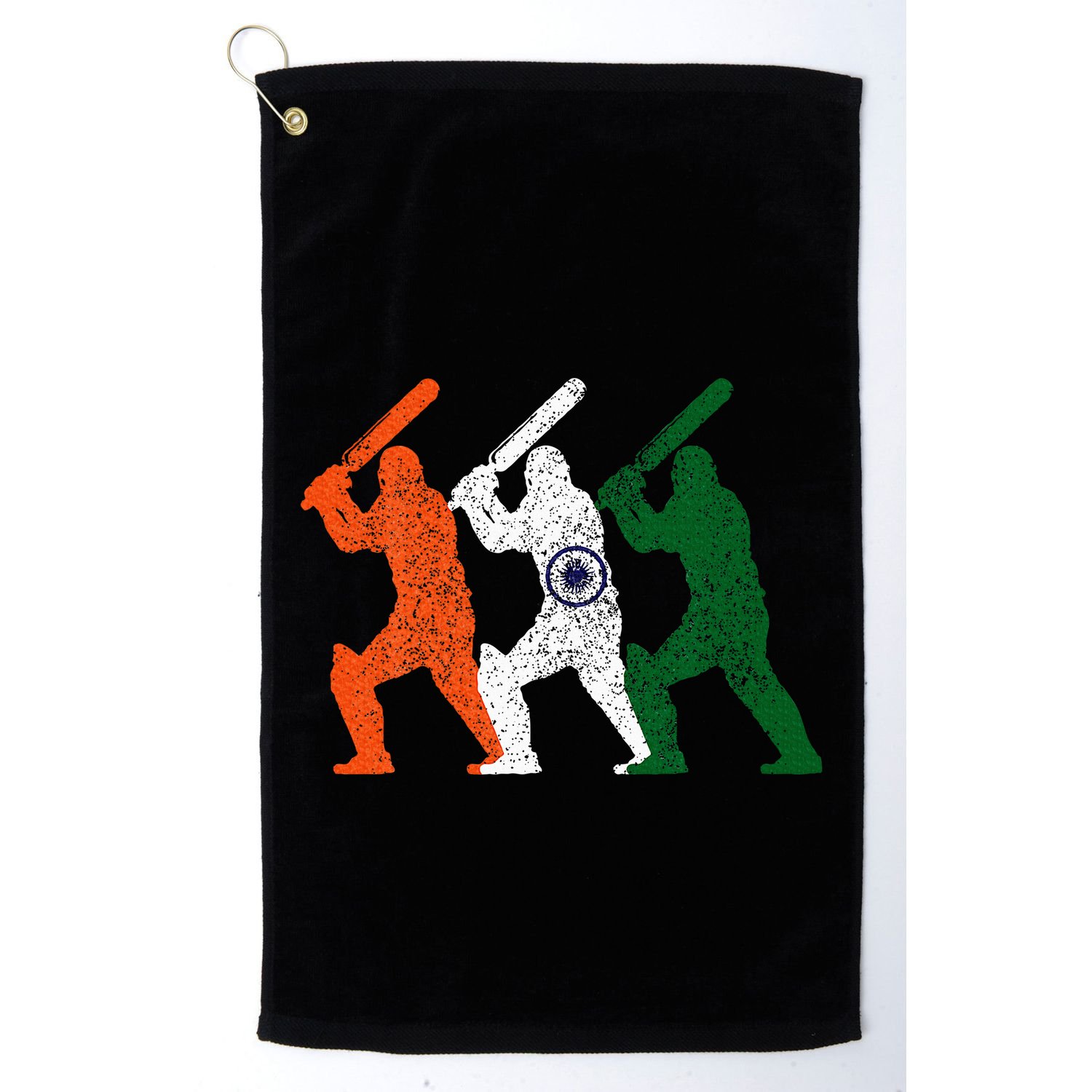 Cricket Player Indian Flag Vintage India Cricket Golf Towel