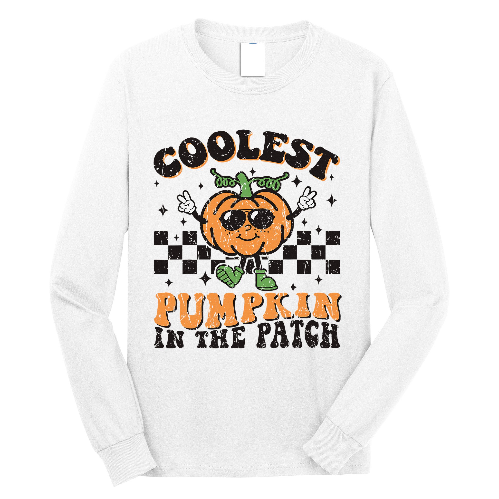 Coolest Pumpkin In The Patch Halloween Long Sleeve Shirt