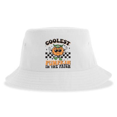 Coolest Pumpkin In The Patch Halloween Sustainable Bucket Hat
