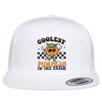 Coolest Pumpkin In The Patch Halloween Flat Bill Trucker Hat