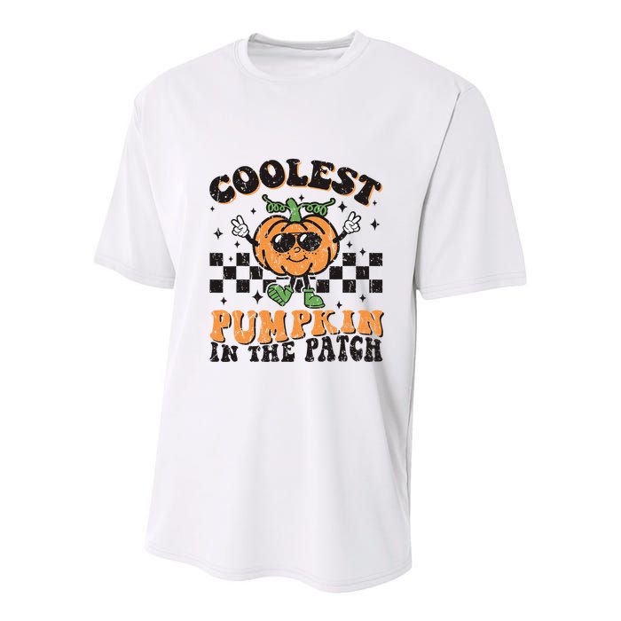 Coolest Pumpkin In The Patch Halloween Youth Performance Sprint T-Shirt