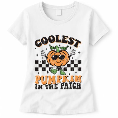 Coolest Pumpkin In The Patch Halloween Womens T-Shirt