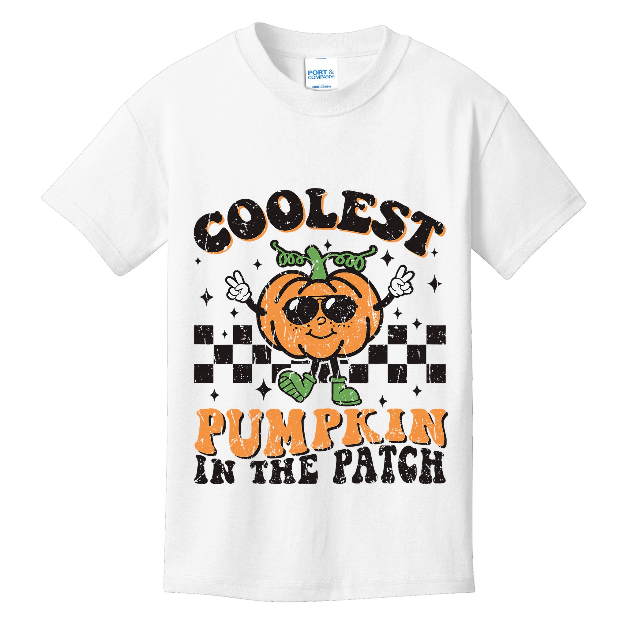 Coolest Pumpkin In The Patch Halloween Kids T-Shirt