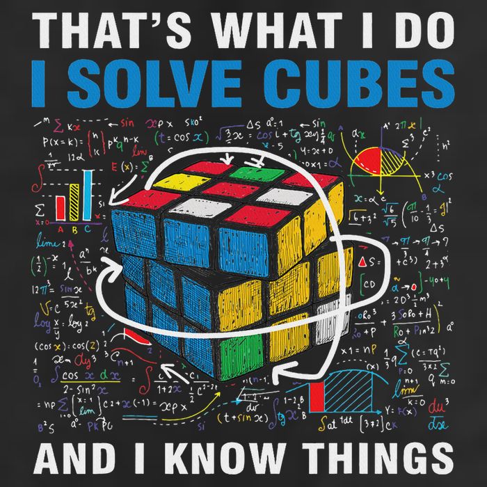 Competitive Puzzle I Solve Cubes And I Know Thing Cubing Knit Cap Winter Beanie