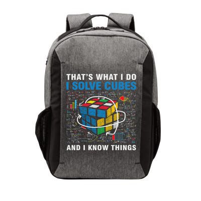 Competitive Puzzle I Solve Cubes And I Know Thing Cubing Vector Backpack