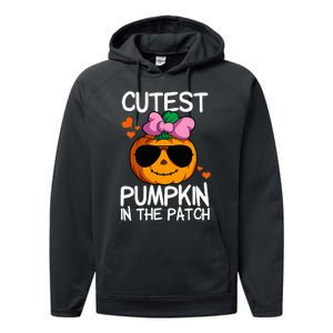 Cutest Pumpkin In The Patch Halloween Pumpkin Performance Fleece Hoodie