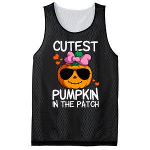 Cutest Pumpkin In The Patch Halloween Pumpkin Mesh Reversible Basketball Jersey Tank