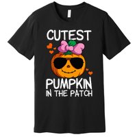 Cutest Pumpkin In The Patch Halloween Pumpkin Premium T-Shirt