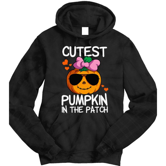 Cutest Pumpkin In The Patch Halloween Pumpkin Tie Dye Hoodie