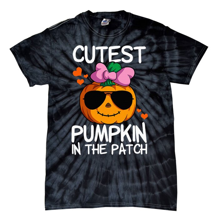 Cutest Pumpkin In The Patch Halloween Pumpkin Tie-Dye T-Shirt