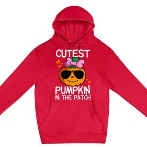 Cutest Pumpkin In The Patch Halloween Pumpkin Premium Pullover Hoodie