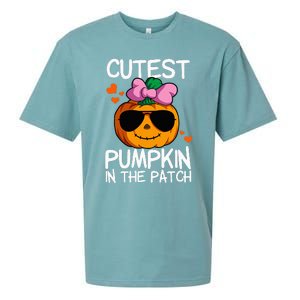 Cutest Pumpkin In The Patch Halloween Pumpkin Sueded Cloud Jersey T-Shirt