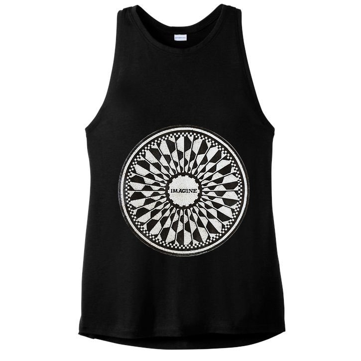 Central Park Imagine Music Theme Ladies PosiCharge Tri-Blend Wicking Tank