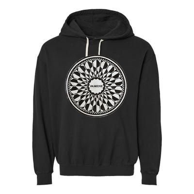 Central Park Imagine Music Theme Garment-Dyed Fleece Hoodie