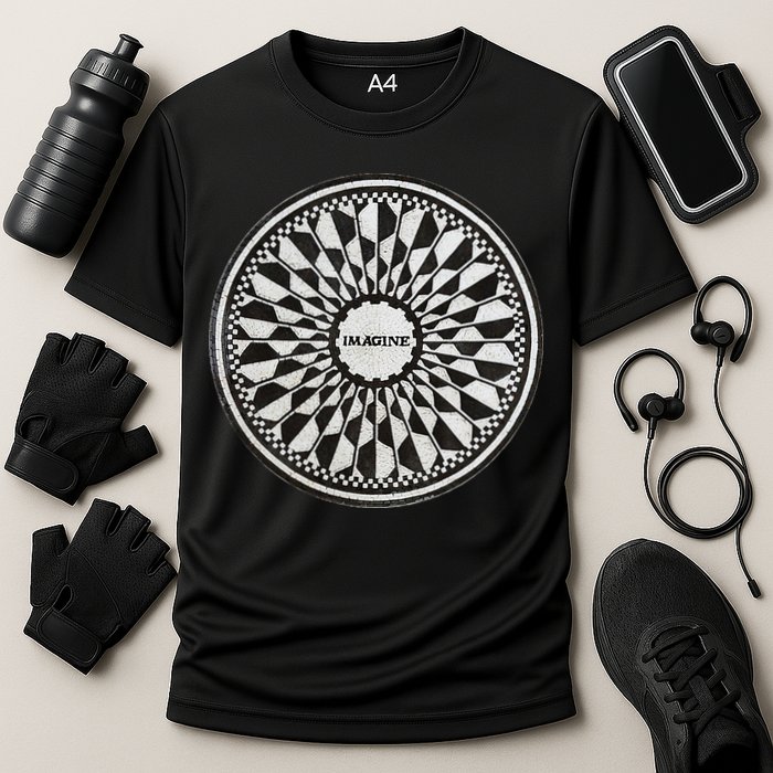 Central Park Imagine Music Theme Cooling Performance Crew T-Shirt