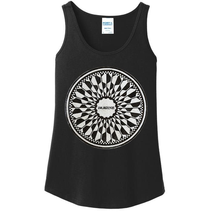 Central Park Imagine Music Theme Ladies Essential Tank