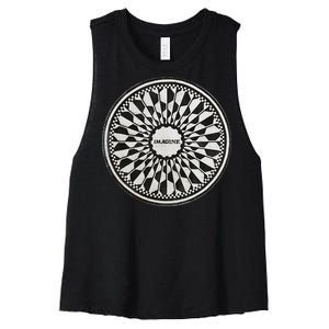 Central Park Imagine Music Theme Women's Racerback Cropped Tank