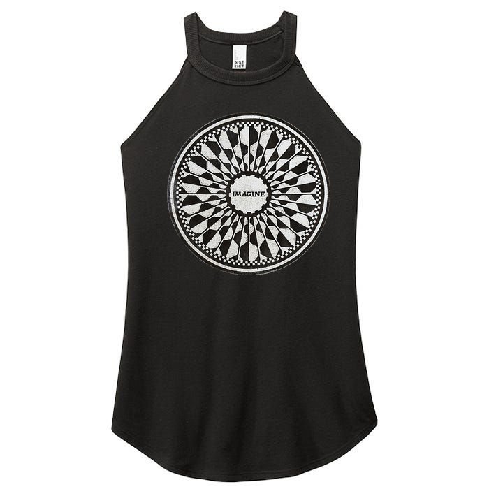 Central Park Imagine Music Theme Women's Perfect Tri Rocker Tank