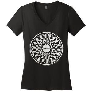 Central Park Imagine Music Theme Women's V-Neck T-Shirt