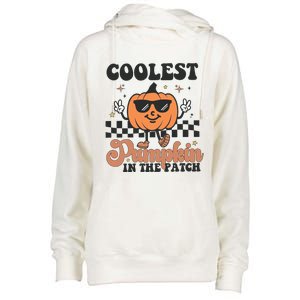 Coolest Pumpkin In The Patch Womens Funnel Neck Pullover Hood