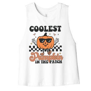 Coolest Pumpkin In The Patch Women's Racerback Cropped Tank