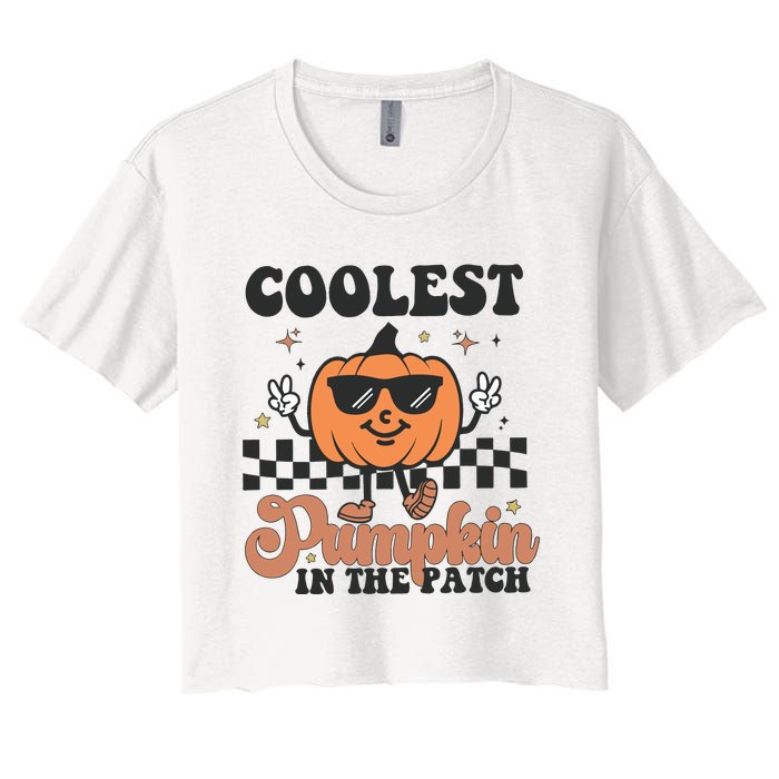 Coolest Pumpkin In The Patch Women's Crop Top Tee