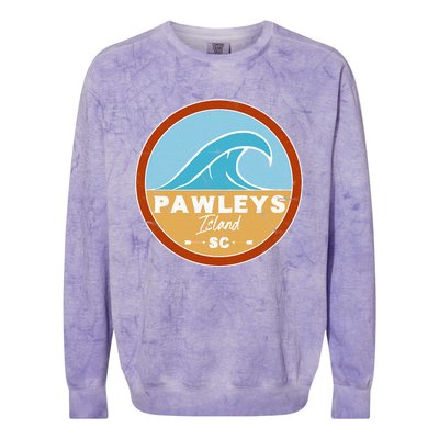 Cute Pawleys Island Beach South Carolina Sc Beach Lover Colorblast Crewneck Sweatshirt