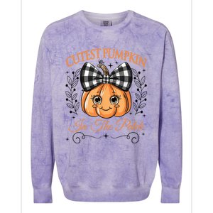 Cutest Pumpkin In The Patch Halloween Colorblast Crewneck Sweatshirt