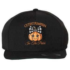 Cutest Pumpkin In The Patch Halloween Wool Snapback Cap