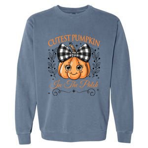 Cutest Pumpkin In The Patch Halloween Garment-Dyed Sweatshirt