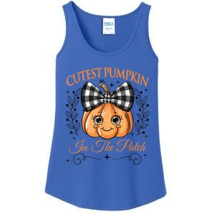 Cutest Pumpkin In The Patch Halloween Ladies Essential Tank