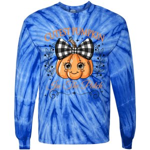 Cutest Pumpkin In The Patch Halloween Tie-Dye Long Sleeve Shirt